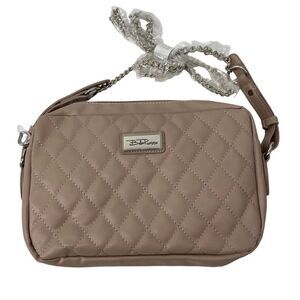 Bella Russo Pink Quilted Crossbody Bag